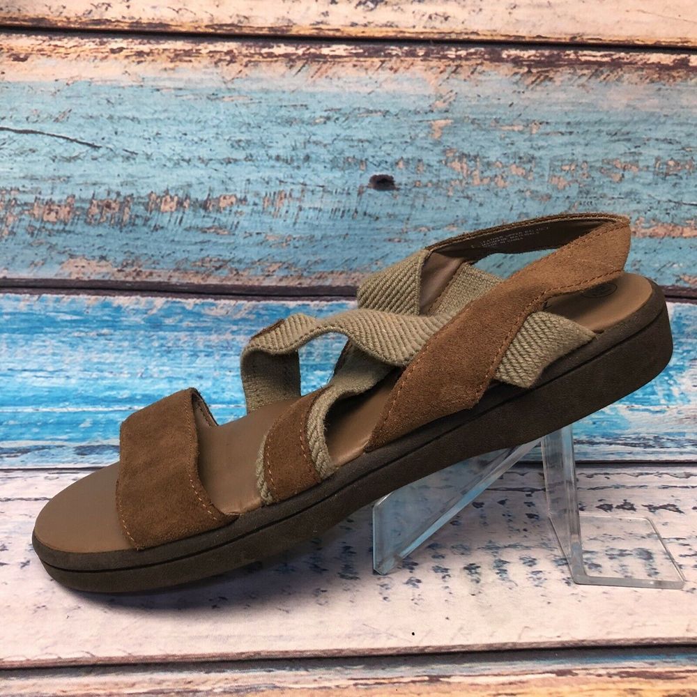 EURO TREKKERS Strappy Suede Flat Sandals